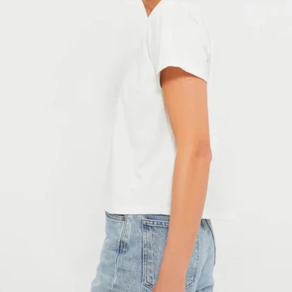 Tuckernuck Presley Boyfriend White Cotton T-Shirt Crew Neck Tee Top Small READ - Picture 2 of 8